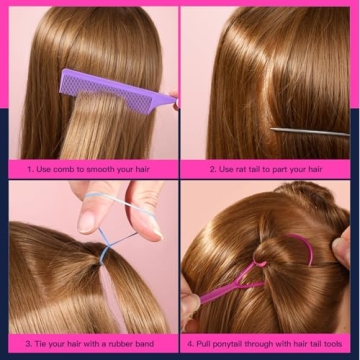 Colorful 24 Color Mini Hair Rubber Bands for Kids