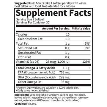 Garden of Life Minami Omega 3 Fish Oil Supplement - Orange Softgels