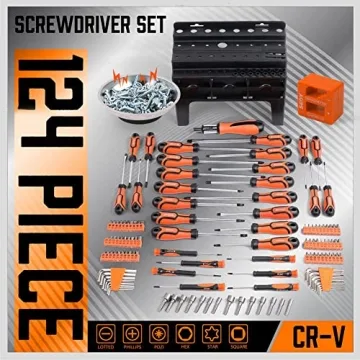 Ultimate 124-Piece Screwdriver Set for All Needs