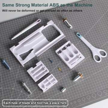 LOPASA Tool Organizer for Cricut Maker 3 & Maker, Blade Storage Accessories and Supplies for Cutting, Cutting Machine Organization and Storage Solutions, Weeding Tools and Knife Blade Organizer