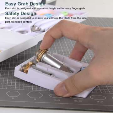 LOPASA Tool Organizer for Cricut Maker 3 & Maker, Blade Storage Accessories and Supplies for Cutting, Cutting Machine Organization and Storage Solutions, Weeding Tools and Knife Blade Organizer