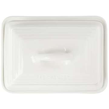 Le Creuset Stoneware European Butter Dish, White