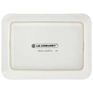 Le Creuset Stoneware European Butter Dish, White
