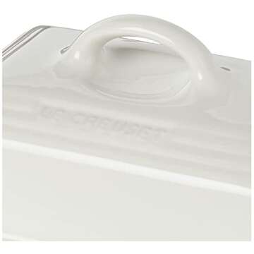 Le Creuset Stoneware European Butter Dish, White