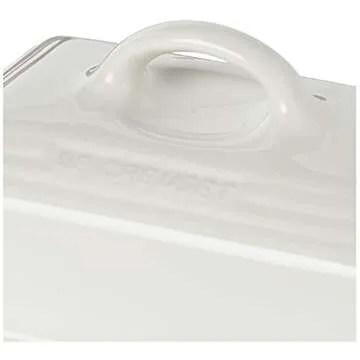 Le Creuset Stoneware European Butter Dish, White