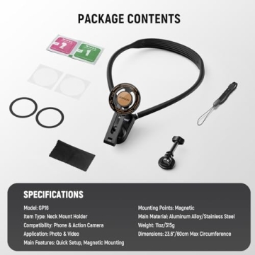 Magnetic Neck Holder for Action Camera & Phone