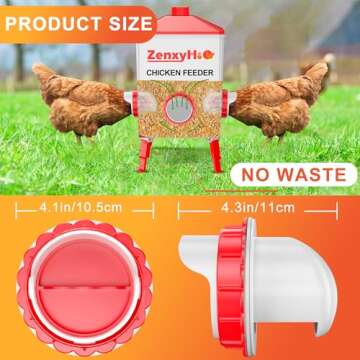 Efficient ZenxyHoC DIY Chicken Feeders No Waste System