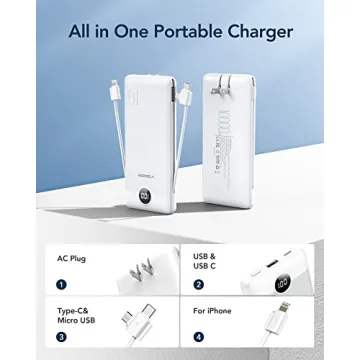 VEGER 10000mAh Fast Charging Power Bank for iPhone