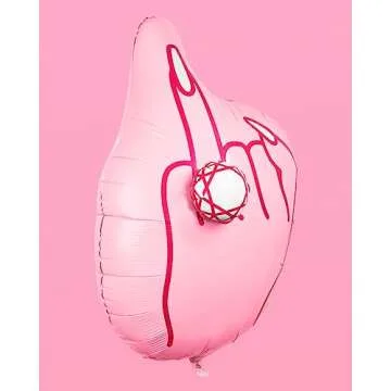 xo, Fetti Bachelorette Party Decorations 3D Ring Finger Balloon - 1 pc, 40 inch, XL | Bride to Be, Engagement Party Supplies, Bridesmaid Favor, Bridal Photo Booth