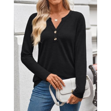 WYNNQUE Women's Long Sleeve Shirts - Elegant Casual Tops