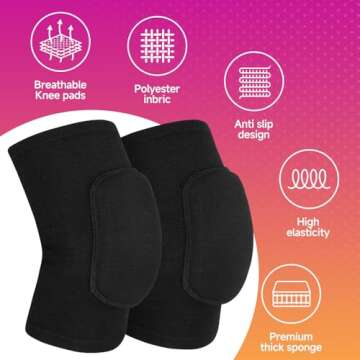 HISFFOG Volleyball Knee Pads - Ultimate Protection for All Athletes