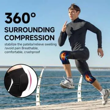 HISFFOG Volleyball Knee Pads for Sports, Dance & Fitness