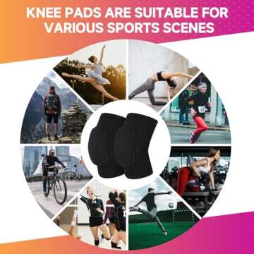 HISFFOG Volleyball Knee Pads for Sports, Dance & Fitness