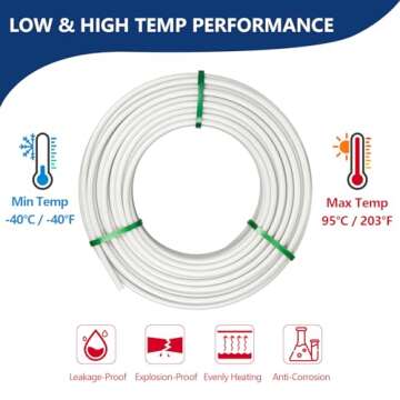 HeSun 1/2 Inch PEX-B Pipe 100ft - NSF Certified Quality