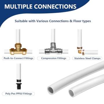 HeSun 1/2 Inch PEX-B Pipe 100ft - NSF Certified Quality