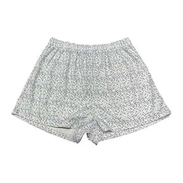 Mieeyali Women Y2K Floral Print V Neck Button-Down Long Sleeve Bodycon Rompers Shorts Bodysuit Homewear (Floral-Blue,Medium)