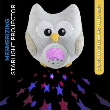 Cry Activated Owl Soother with White Noise & Light