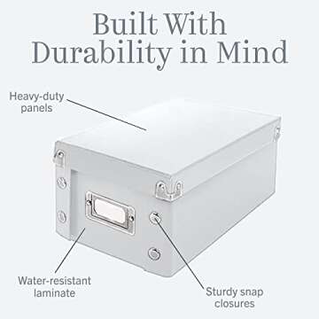 Snap-N-Store CD Storage Box - Pack of 1/2 - Durable Disc Holder with Lid to Store for Discs (1 Pack ...
