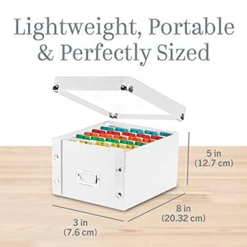 Snap-N-Store CD Storage Box - Pack of 1/2 - Durable Disc Holder with Lid to Store for Discs (1 Pack - DVD, White)