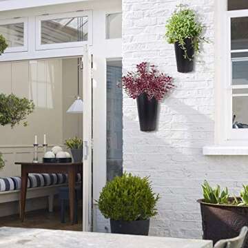 ELLASSAY Galvanized Metal Wall Planter Set for Succulents