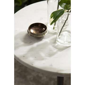 Kate and Laurel Tira Round Side Table for All Spaces