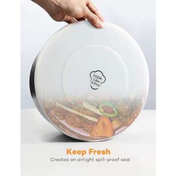 Goldlion Silicone Lid Inner Pot Cover Accessories Compatible with Ninja Foodi Pressure Cooker and Air Fryer 5 Quart 6.5 Quart and 8 Quart, Clear