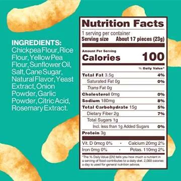 Hippeas Vegan Chickpea Puffs, White Cheddar, Healthy Snack 30-pack