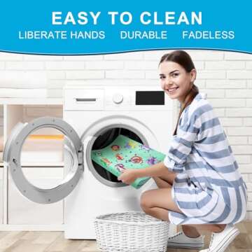 XIYUNTE Baby Non Slip Bath Mat - Fun Alphabet Design