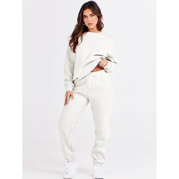 Shop ANRABESS Women's Cozy Oversized Sweatsuit Set Now