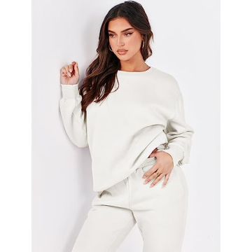 Shop ANRABESS Women's Cozy Oversized Sweatsuit Set Now