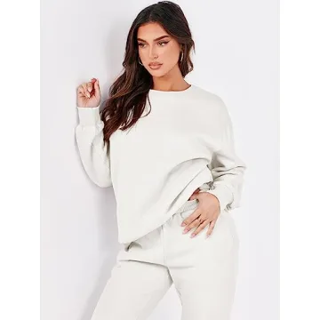 Shop ANRABESS Women's Cozy Oversized Sweatsuit Set Now