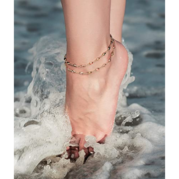 Elegant 18K Gold Plated Multi-Color Crystal Anklet