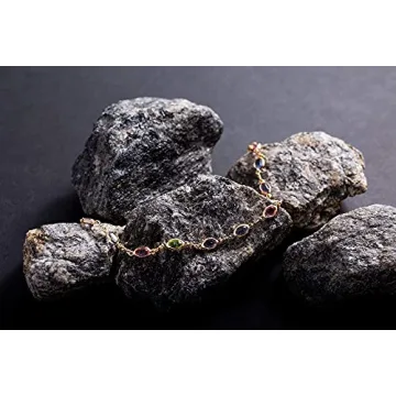 Elegant 18K Gold Plated Multi-Color Crystal Anklet