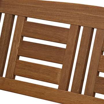 Durable Furinno Tioman Hardwood Porch Swing for Outdoors