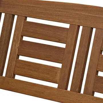 Durable Furinno Tioman Hardwood Porch Swing for Outdoors