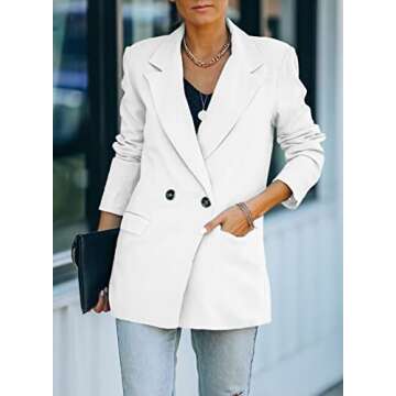 FARYSAYS Women's Blazer Jackets Lightweight Office Style