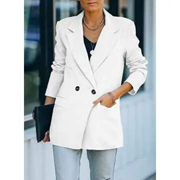 FARYSAYS Women's Blazer Jackets Lightweight Office Style