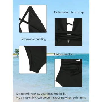 Chic Criss Cross Tie Knot Monokini Comfortable Swimwear