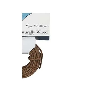 Darice Naturally Wrapped Vine Covered Craft Wire Rope with Rustic Feel for Wedding Crowns Woodland Crowns Head Wreaths Floral Arranging DIY Projects and Decorating 50 feet Brown