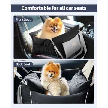 Safe Waterproof Dog Car Booster Seat for Travel Needs