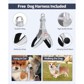 Safe Waterproof Dog Car Booster Seat for Travel Needs