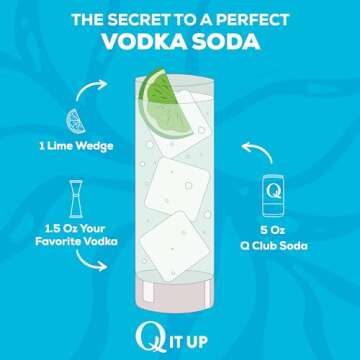 Q Mixers Club Soda Premium Cocktail Mixer 7.5 oz