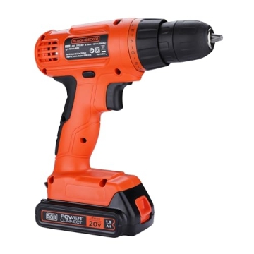 BLACK+DECKER 20V MAX Cordless Drill and 30 Bits Kit