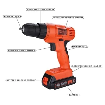 BLACK+DECKER 20V MAX Cordless Drill and 30 Bits Kit