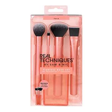 Real Techniques Brush Set (Everyday Essentials, Enhanced Eye, Flawless Base)