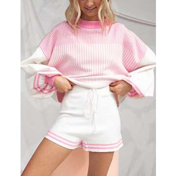 Cozy PEHMEA Women’s 2 Piece Knit Lounge Set