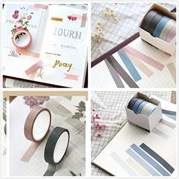 VIVIQUEN 30 Rolls Washi Tape Set in Nature Colors