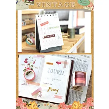 VIVIQUEN 30 Rolls Washi Tape Set in Nature Colors