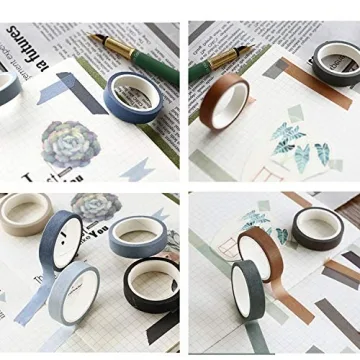 VIVIQUEN 30 Rolls Washi Tape Set in Nature Colors