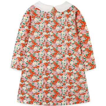 Bumeex Kids Little Toddler Girls Long Sleeve Dresses for Fall Winter Spring - Size 7